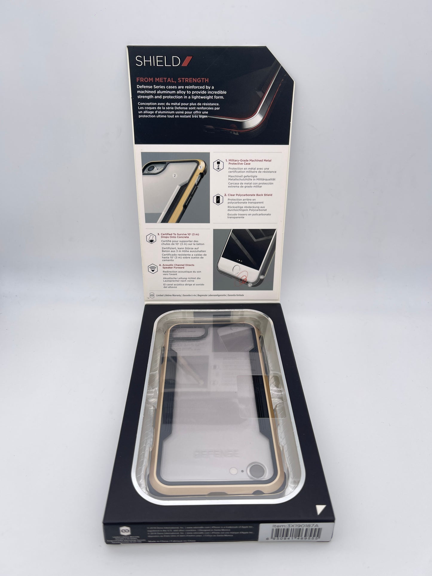 L81100034 เคสมือถือไอโฟน ยี่ห้อ DEFENSE SHIELD สีทอง สำหรับ รุ่น 6/6s/7/8