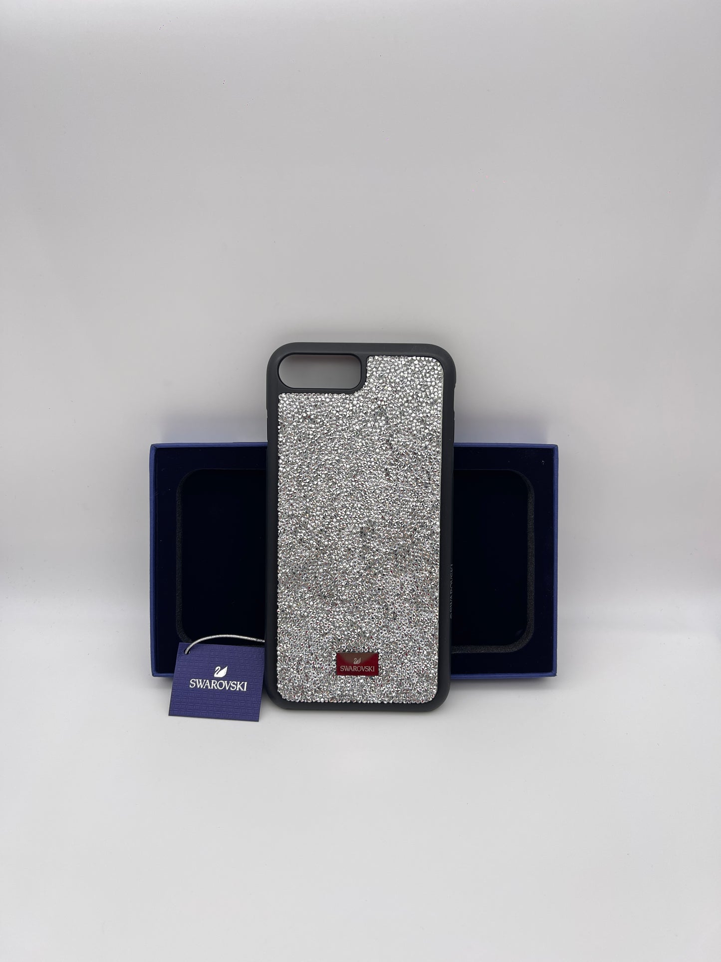 L81100026 เคสมือถือไอโฟน ยี่ห้อ SWAROVSKI เป็นแผงคริสตัลสีขาว สำหรับ รุ่น 6plus/7plus/8plus