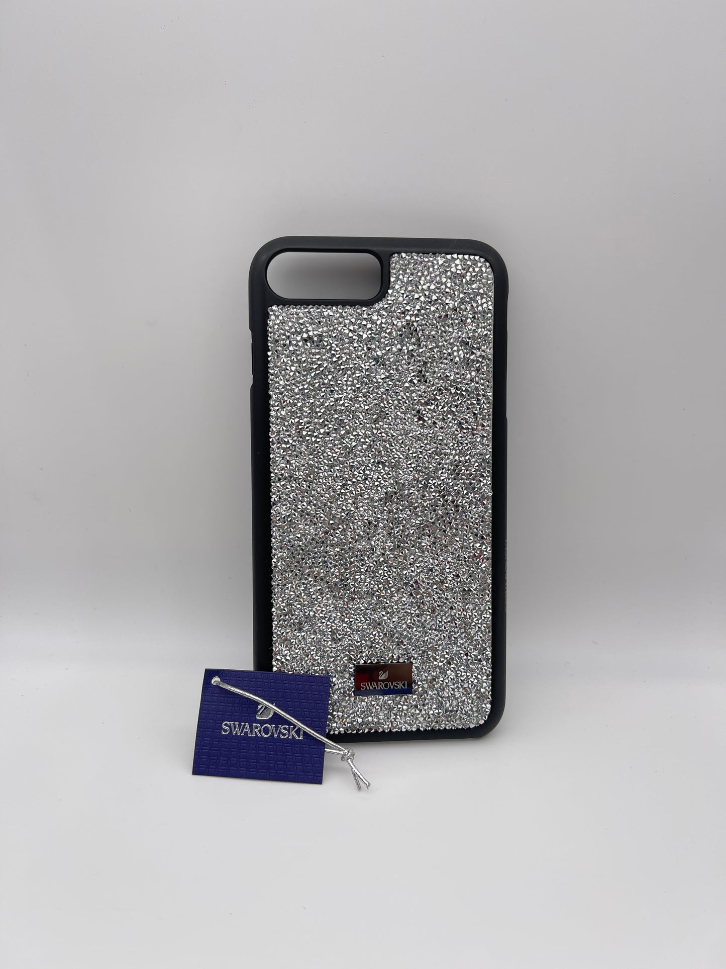 L81100026 เคสมือถือไอโฟน ยี่ห้อ SWAROVSKI เป็นแผงคริสตัลสีขาว สำหรับ รุ่น 6plus/7plus/8plus